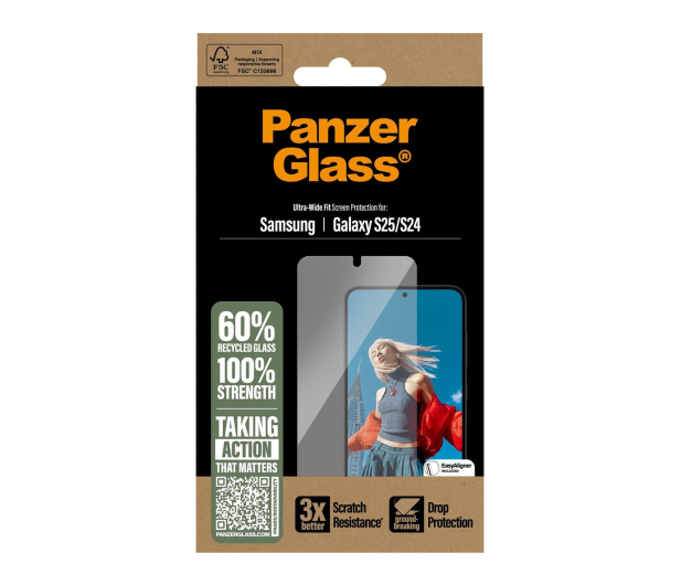 PanzerGlass Ultra-Wide Fit do Samsung Galaxy S25 - 1538926 - zdjęcie 4